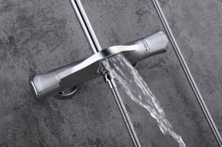 Душевая стойка Milleau Double H MLHi223PDD-GM хром